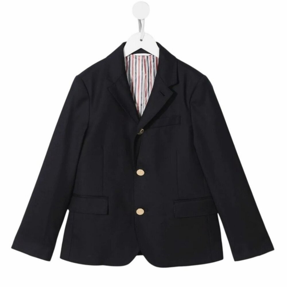 Thom Browne Classic Sport Coat Kids 10 Tailored Jacket Academic Blazer Luxury